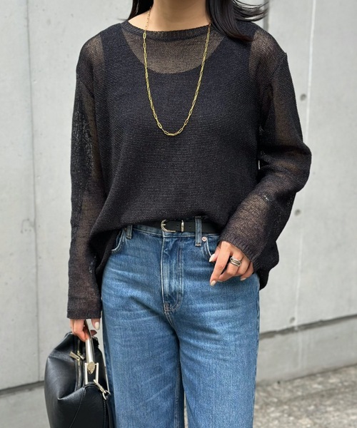 値下げ！新品未使用【emma taylor】ニット ネイビー フロント2wayニットプルオーバー Emma Taylor│STYLEDOOR
