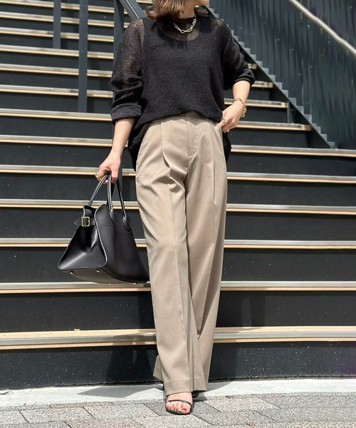 Emma Taylor（エマテイラー）の「ペーパーヤーンルーズプルオーバー（ニット/セーター・レディース・ホワイト/ブラック・FREE）」の15枚目の写真