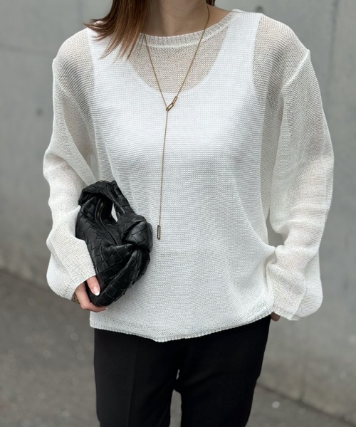 ペーパーヤーンルーズプルオーバー Emma Taylor│STYLEDOOR