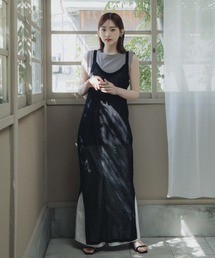 slattgir | 高身長　メッシュ編キャミワンピース（トールサイズ）Essenave≪動画あり≫(ワンピース)