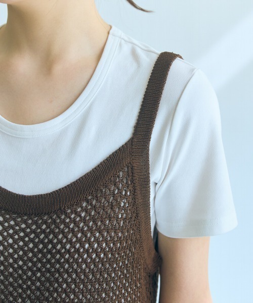 slattgir(スラットジール)の「高身長 メッシュ編キャミワンピース(トールサイズ)Essenave≪動画あり≫(ワンピース・レディース・ブラック/ブラウン・5L/M/L/LL/3L/4L)」の19枚目の写真