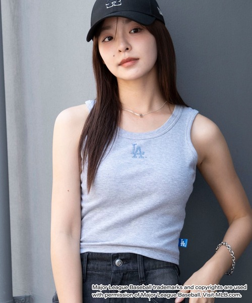 MLB（メジャーリーグベースボール）の「∴WEGO/MLB別注ラインストーンタンク（タンクトップ・レディース・その他3/その他2/その他1・FREE）」の2枚目の写真