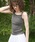 GIUNONiWEmj́uone shoulder ribbon tank / V_[{^Ni^NgbvjvbO[