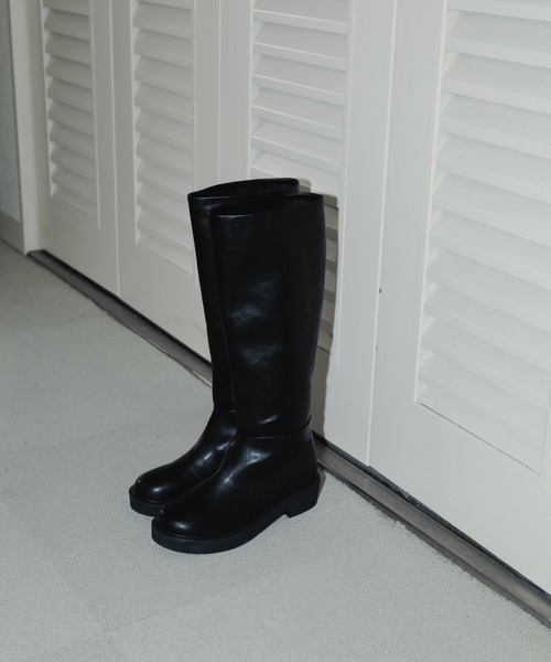 新品未使用◎anuke Ecoleather Long Boots 37 Ecoleather Long Boots/anuke'62521007 - Select Shop Loozel