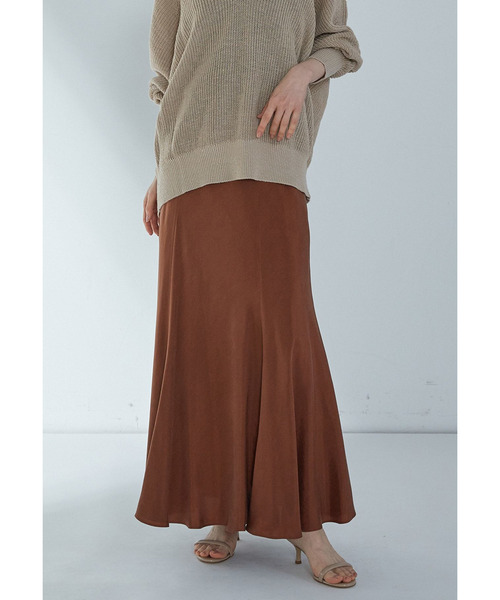 1er Arrondissement(プルミエアロンディスモン)の「キュプラフィブリルマーメイドスカート(スカート・レディース・ブラウン系その他5/ブラウン系その他4/ベージュ系その他・36/38)」の3枚目の写真