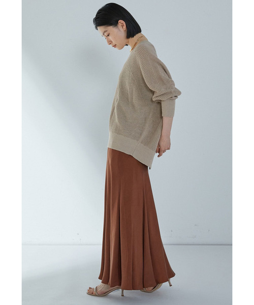 1er Arrondissement(プルミエアロンディスモン)の「キュプラフィブリルマーメイドスカート(スカート・レディース・ブラウン系その他5/ブラウン系その他4/ベージュ系その他・36/38)」の4枚目の写真