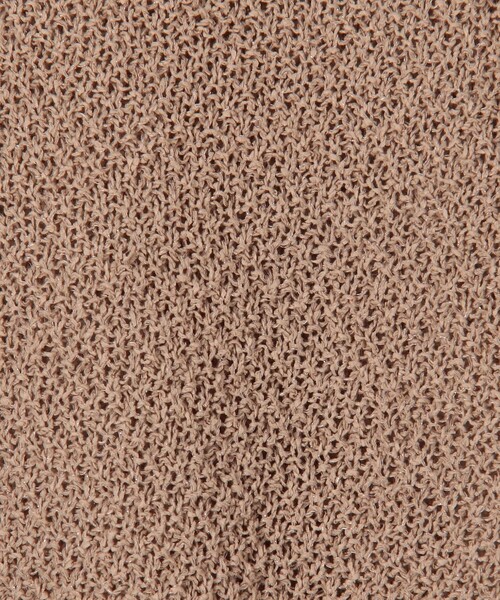 MICO COULIER（ミコクリエ）の「ホールガーメントカノコ柄ラメ羽織カーディガン（カーディガン/ボレロ・レディース・モカ/ブラック/オフホワイト・38）」の22枚目の写真