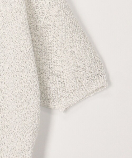 MICO COULIER（ミコクリエ）の「ホールガーメントカノコ柄ラメ羽織カーディガン（カーディガン/ボレロ・レディース・モカ/ブラック/オフホワイト・38）」の18枚目の写真