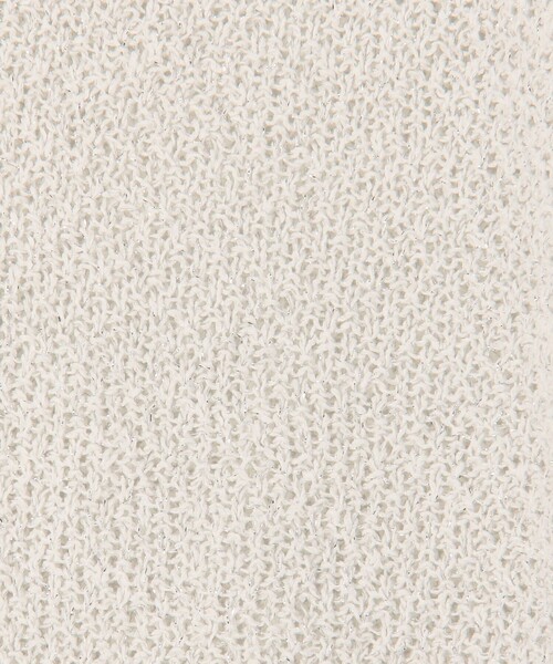 MICO COULIER（ミコクリエ）の「ホールガーメントカノコ柄ラメ羽織カーディガン（カーディガン/ボレロ・レディース・モカ/ブラック/オフホワイト・38）」の16枚目の写真