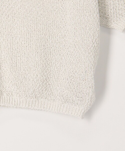 MICO COULIER（ミコクリエ）の「ホールガーメントカノコ柄ラメ羽織カーディガン（カーディガン/ボレロ・レディース・モカ/ブラック/オフホワイト・38）」の15枚目の写真