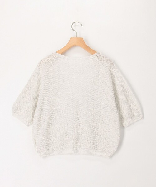 MICO COULIER（ミコクリエ）の「ホールガーメントカノコ柄ラメ羽織カーディガン（カーディガン/ボレロ・レディース・モカ/ブラック/オフホワイト・38）」の14枚目の写真