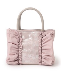 TO BE CHIC（トゥー ビー シック）の「スパンコールコンビ サイドフリルバッグ（トートバッグ）」