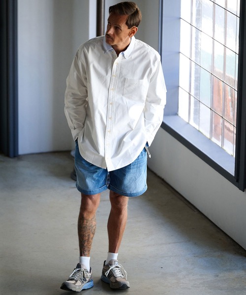 THEOREM（セオレム）の「ms6123- Cleric Oxfoed Rover LS Shirt オックスシャツ（シャツ/ブラウス・メンズ・ホワイト×ブルー/ホワイト/ホワイト×ブラック・L/XL/M）」の16枚目の写真