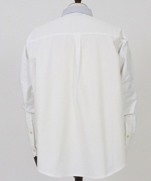 THEOREM（セオレム）の「ms6123- Cleric Oxfoed Rover LS Shirt オックスシャツ（シャツ/ブラウス・メンズ・ホワイト×ブルー/ホワイト/ホワイト×ブラック・L/XL/M）」の11枚目の写真