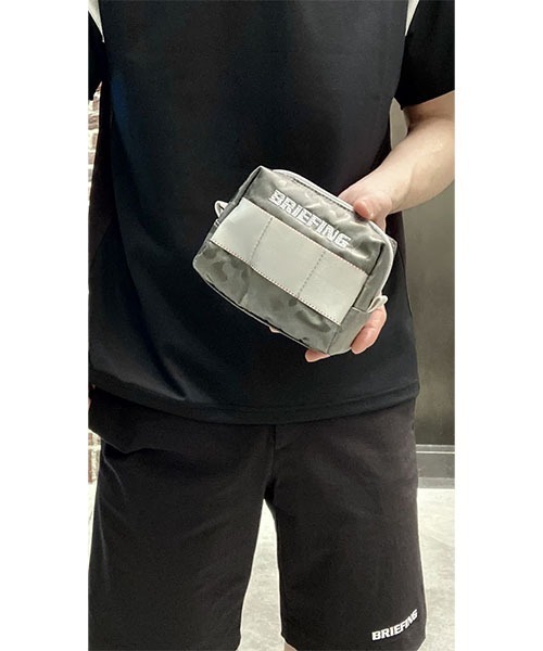 BRIEFING（ブリーフィング）の「【BRIEFING GOLF／ブリーフィングゴルフ】MK POUCH（Sサイズ）LEOPARD JQ（ポーチ・メンズ・ブラック/グレー・FREE）」の12枚目の写真