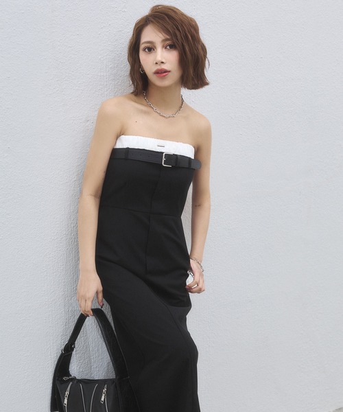 ENVYM(アンビー)の「【Aimi×ENVYM】レイヤードライクワンピース(ワンピース・レディース・グレー/ブラック・FREE)」の20枚目の写真