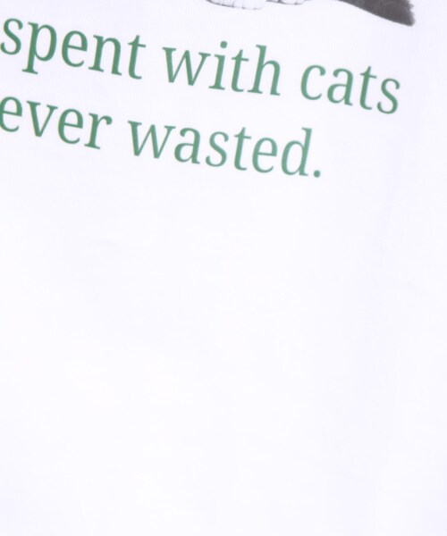 Cutie Blonde(キューティーブロンド)の「【洗える/S-LL】選べる3柄 ベーシックプリントTシャツ(Tシャツ/カットソー・レディース・ブラック系2/グリーン系その他4/ホワイト系1/ホワイト系2/ピンク系/チャコール・01/03/02/04)」の18枚目の写真