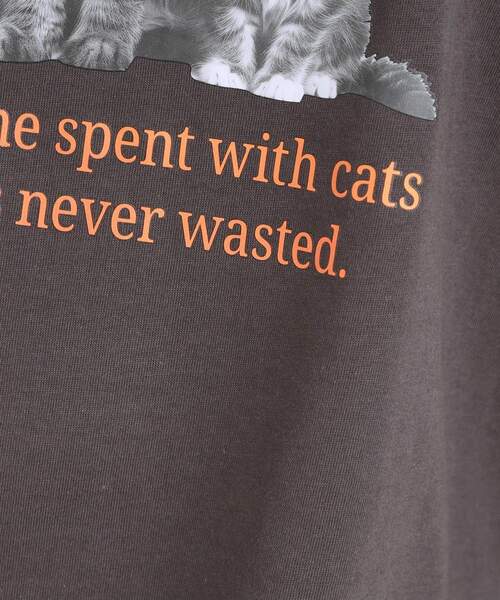 Cutie Blonde(キューティーブロンド)の「【洗える/S-LL】選べる3柄 ベーシックプリントTシャツ(Tシャツ/カットソー・レディース・ブラック系2/グリーン系その他4/ホワイト系1/ホワイト系2/ピンク系/チャコール・01/03/02/04)」の22枚目の写真