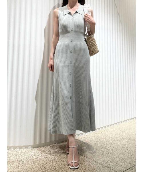 セール】フロントボタンニットワンピース（ワンピース）｜SNIDEL