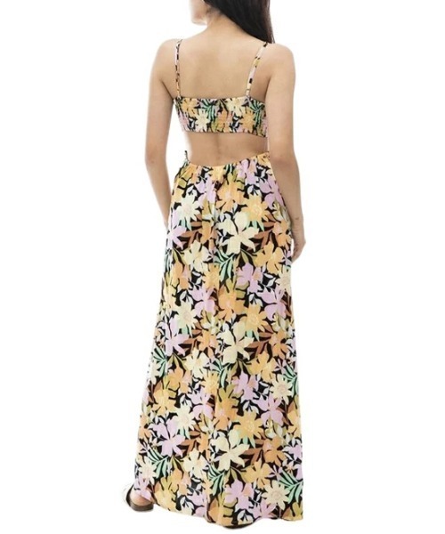 BILLABONG（ビラボン）の「【BILLABONG/ビラボン】24SS TRUE DESIRE/レトロフラワー総柄ロングワンピース（ワンピース・レディース・マルチ・SMALL）」の4枚目の写真