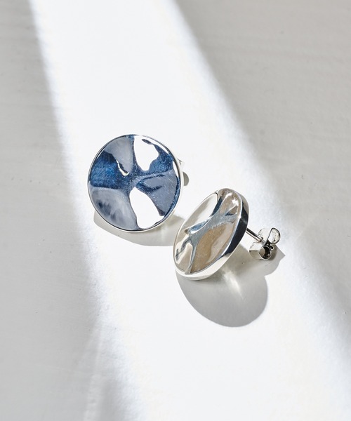 PHILIPPE AUDIBERT（フィリップ オーディベール）の「【PHILIPPE AUDIBERT】プレートピアス Sola earrings brass silver plated BO6635（ピアス（両耳用）・レディース・シルバー・FREE）」の9枚目の写真