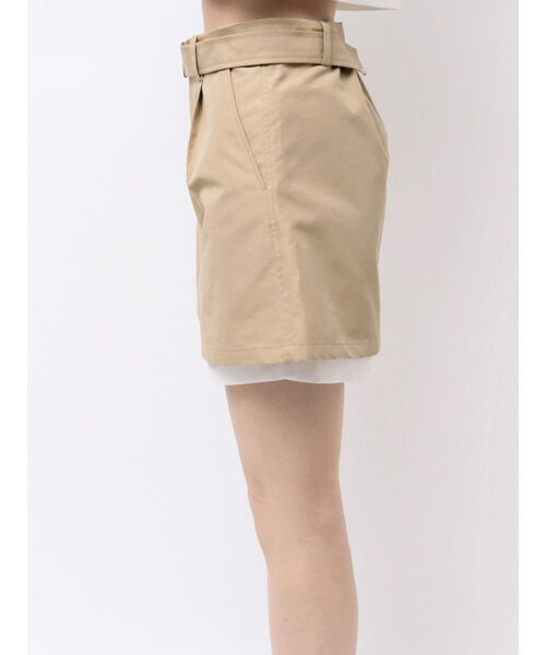 MERCURYDUO(マーキュリーデュオ)の「ベルト付きレイヤードミニスカートパンツ(スカート・レディース・ベージュ/チャコールグレー・SMALL/MEDIUM)」の17枚目の写真