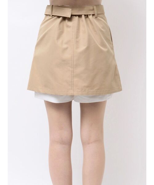 MERCURYDUO(マーキュリーデュオ)の「ベルト付きレイヤードミニスカートパンツ(スカート・レディース・ベージュ/チャコールグレー・SMALL/MEDIUM)」の18枚目の写真