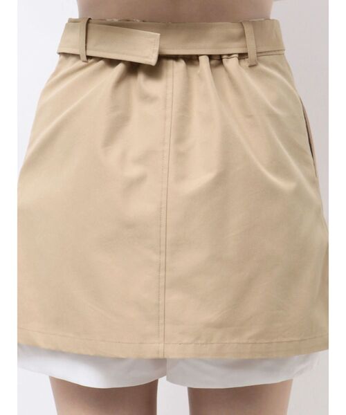 MERCURYDUO(マーキュリーデュオ)の「ベルト付きレイヤードミニスカートパンツ(スカート・レディース・ベージュ/チャコールグレー・SMALL/MEDIUM)」の19枚目の写真