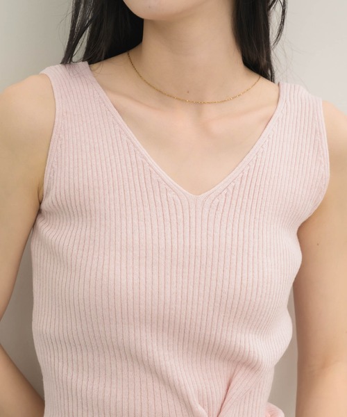 NEUNA（ヌナ）の「4wayサマーニットタンク（タンクトップ・レディース・ピンク/ブラック/ブルー・FREE）」の4枚目の写真