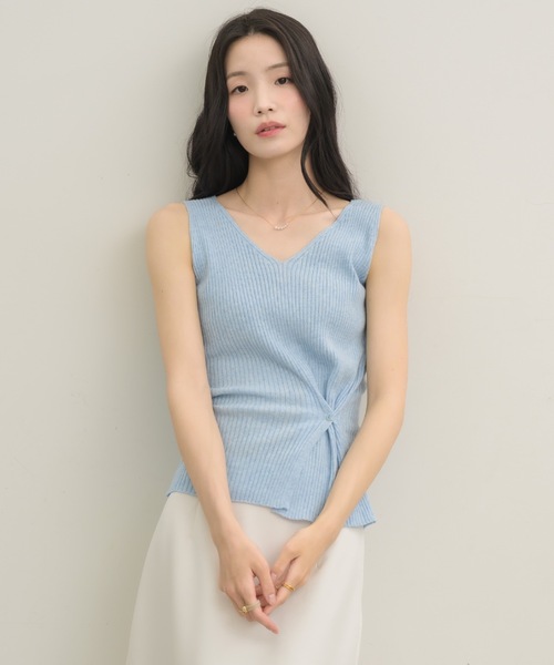 NEUNA（ヌナ）の「4wayサマーニットタンク（タンクトップ・レディース・ピンク/ブラック/ブルー・FREE）」の8枚目の写真