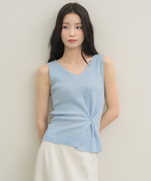 NEUNA（ヌナ）の「4wayサマーニットタンク（タンクトップ・レディース・ピンク/ブラック/ブルー・FREE）」の7枚目の写真