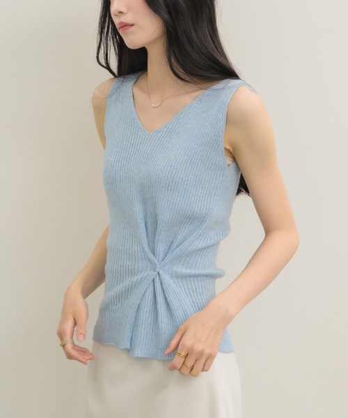 NEUNA（ヌナ）の「4wayサマーニットタンク（タンクトップ・レディース・ピンク/ブラック/ブルー・FREE）」の10枚目の写真