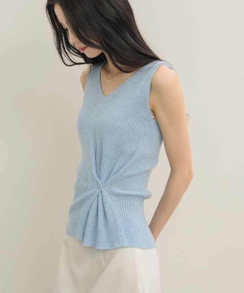 NEUNA（ヌナ）の「4wayサマーニットタンク（タンクトップ・レディース・ピンク/ブラック/ブルー・FREE）」の6枚目の写真