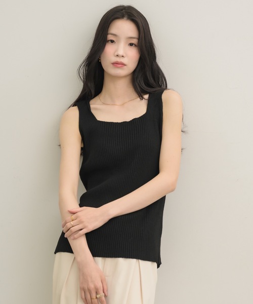 NEUNA（ヌナ）の「4wayサマーニットタンク（タンクトップ・レディース・ピンク/ブラック/ブルー・FREE）」の20枚目の写真