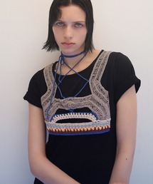 RUMCHE | Knit Docking Cutsew Dress / ニットドッキングカットソードレス(ワンピース)