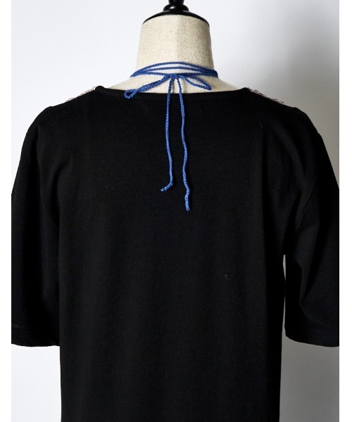 RUMCHE(ラムシェ)の「Knit Docking Cutsew Dress / ニットドッキングカットソードレス(ワンピース・レディース・ブラック/チャコールグレー・FREE)」の11枚目の写真