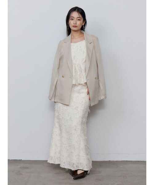 LAGUNAMOON 2WAYスリーブシアージャケット　　ブラウン　新品未使用 LAGUNAMOON（ラグナムーン）の「2WAYスリーブシアージャケット