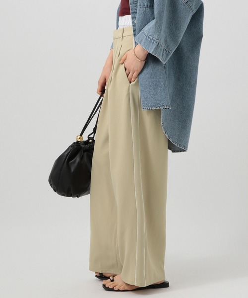 BAYFLOW（ベイフロー）の「[シワになりにくい]Wウエストワイドパンツ（その他パンツ・レディース・グレー/ベージュ/ネイビー・SMALL/MEDIUM）」の11枚目の写真