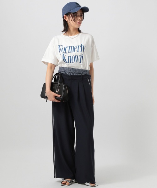 BAYFLOW（ベイフロー）の「[シワになりにくい]Wウエストワイドパンツ（その他パンツ・レディース・グレー/ベージュ/ネイビー・SMALL/MEDIUM）」の12枚目の写真