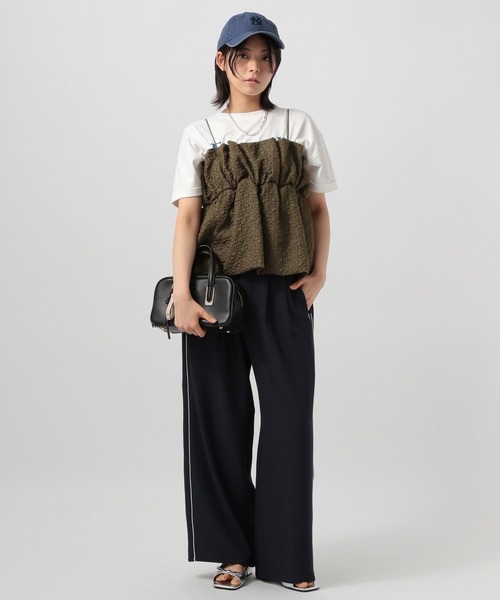 BAYFLOW（ベイフロー）の「[シワになりにくい]Wウエストワイドパンツ（その他パンツ・レディース・グレー/ベージュ/ネイビー・SMALL/MEDIUM）」の13枚目の写真