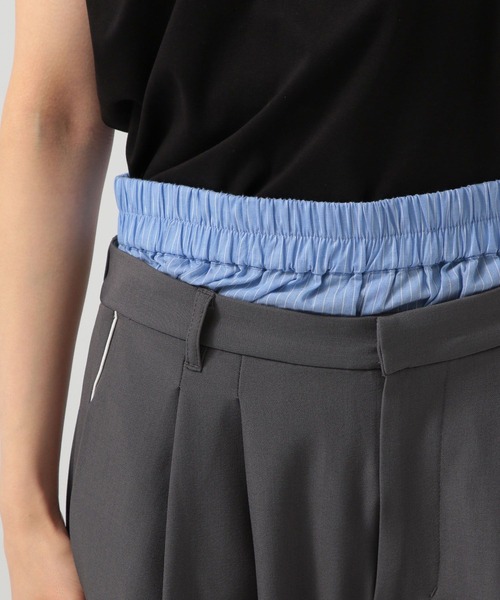 BAYFLOW（ベイフロー）の「[シワになりにくい]Wウエストワイドパンツ（その他パンツ・レディース・グレー/ベージュ/ネイビー・SMALL/MEDIUM）」の19枚目の写真