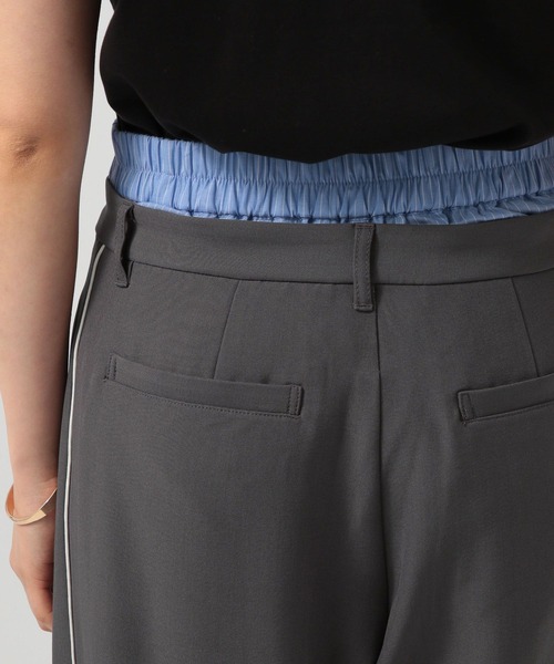 BAYFLOW（ベイフロー）の「[シワになりにくい]Wウエストワイドパンツ（その他パンツ・レディース・グレー/ベージュ/ネイビー・SMALL/MEDIUM）」の22枚目の写真