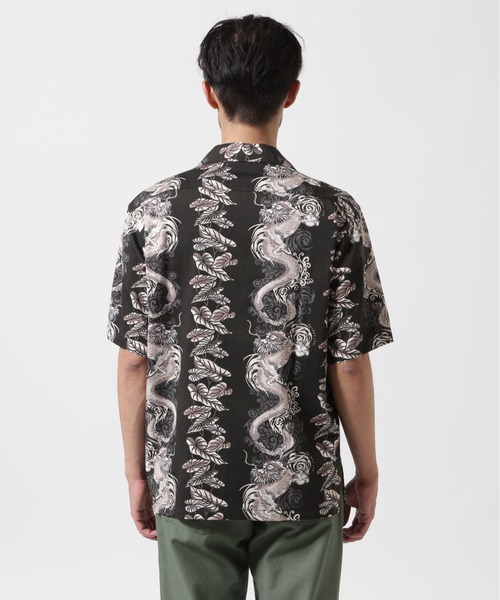 AVIREX（アヴィレックス）の「《WEB&DEPOT限定》ALOHA SHIRT DRAGON RISE / アロハシャツ ドラゴンライズ / AVIREX / アヴィレックス（シャツ/ブラウス・メンズ・ナチュラル/ブルー/ブラック・MEDIUM/LARGE/X-LARGE/XX-LARGE）」の7枚目の写真