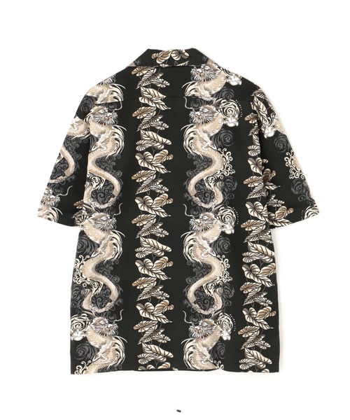 AVIREX（アヴィレックス）の「《WEB&DEPOT限定》ALOHA SHIRT DRAGON RISE / アロハシャツ ドラゴンライズ / AVIREX / アヴィレックス（シャツ/ブラウス・メンズ・ナチュラル/ブルー/ブラック・MEDIUM/LARGE/X-LARGE/XX-LARGE）」の12枚目の写真