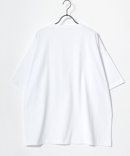 KANGOL（カンゴール）の「KANGOL/カンゴール Lazar別注･コラボ オーバーサイズ コットン ロゴ ワンポイント刺繍 半袖Tシャツ/無地T/レディース メンズ（Tシャツ/カットソー・メンズ・ホワイト/チャコール/ベージュ/ネイビー/ブラック・L/M/XL）」の21枚目の写真