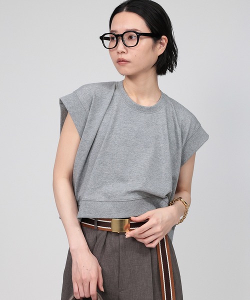BABYLONE（バビロン）の「フレンチショートプルオーバー（Tシャツ/カットソー・レディース・ブラック/グレー/ホワイト・フリー）」の19枚目の写真