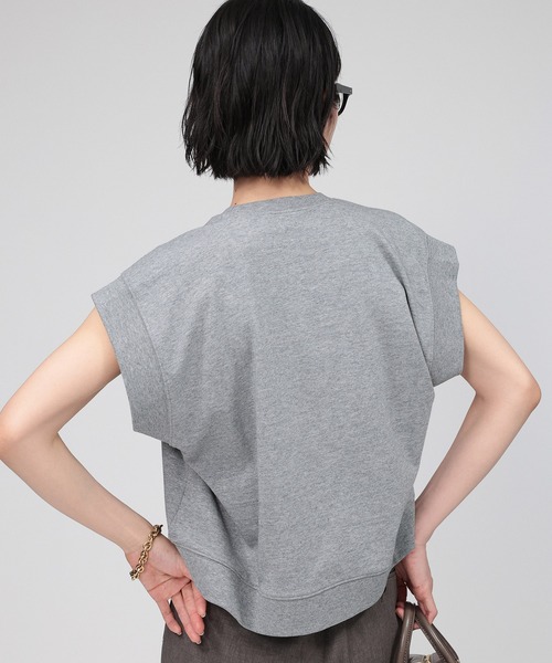 BABYLONE（バビロン）の「フレンチショートプルオーバー（Tシャツ/カットソー・レディース・ブラック/グレー/ホワイト・フリー）」の21枚目の写真