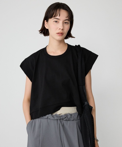 BABYLONE（バビロン）の「フレンチショートプルオーバー（Tシャツ/カットソー・レディース・ブラック/グレー/ホワイト・フリー）」の4枚目の写真