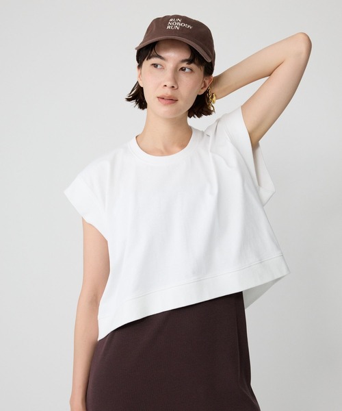 BABYLONE（バビロン）の「フレンチショートプルオーバー（Tシャツ/カットソー・レディース・ブラック/グレー/ホワイト・フリー）」の13枚目の写真