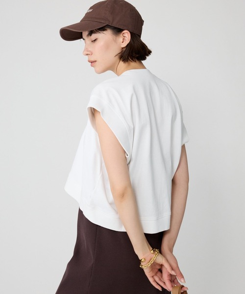 BABYLONE（バビロン）の「フレンチショートプルオーバー（Tシャツ/カットソー・レディース・ブラック/グレー/ホワイト・フリー）」の14枚目の写真